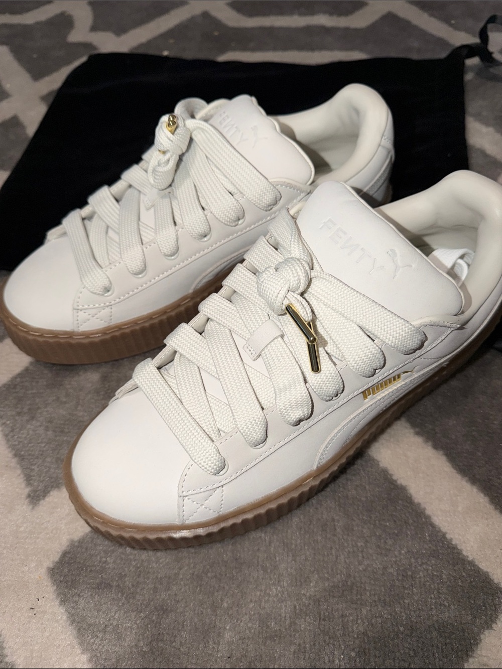 Fenty X Puma Men’s Sz 11 Leather Creeper Sneakers / NEW without box + dust bag